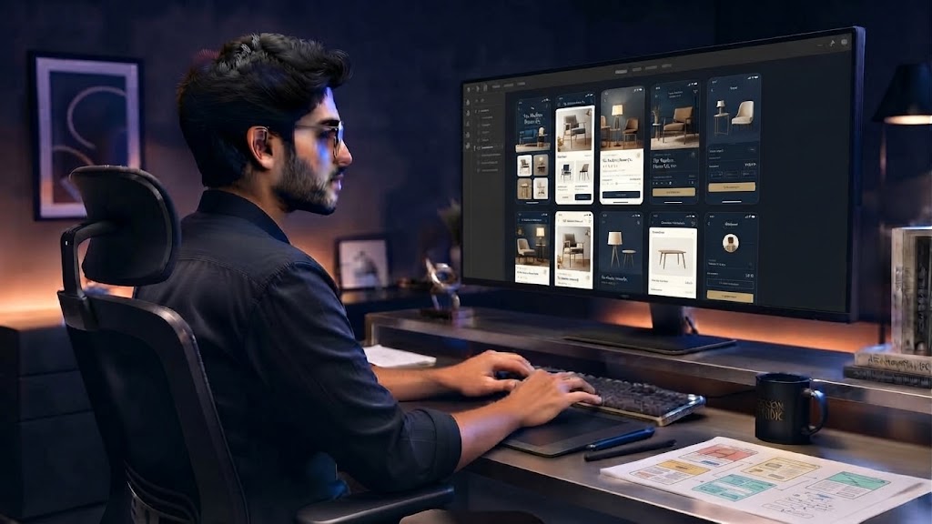 Professional digital marketing workstation