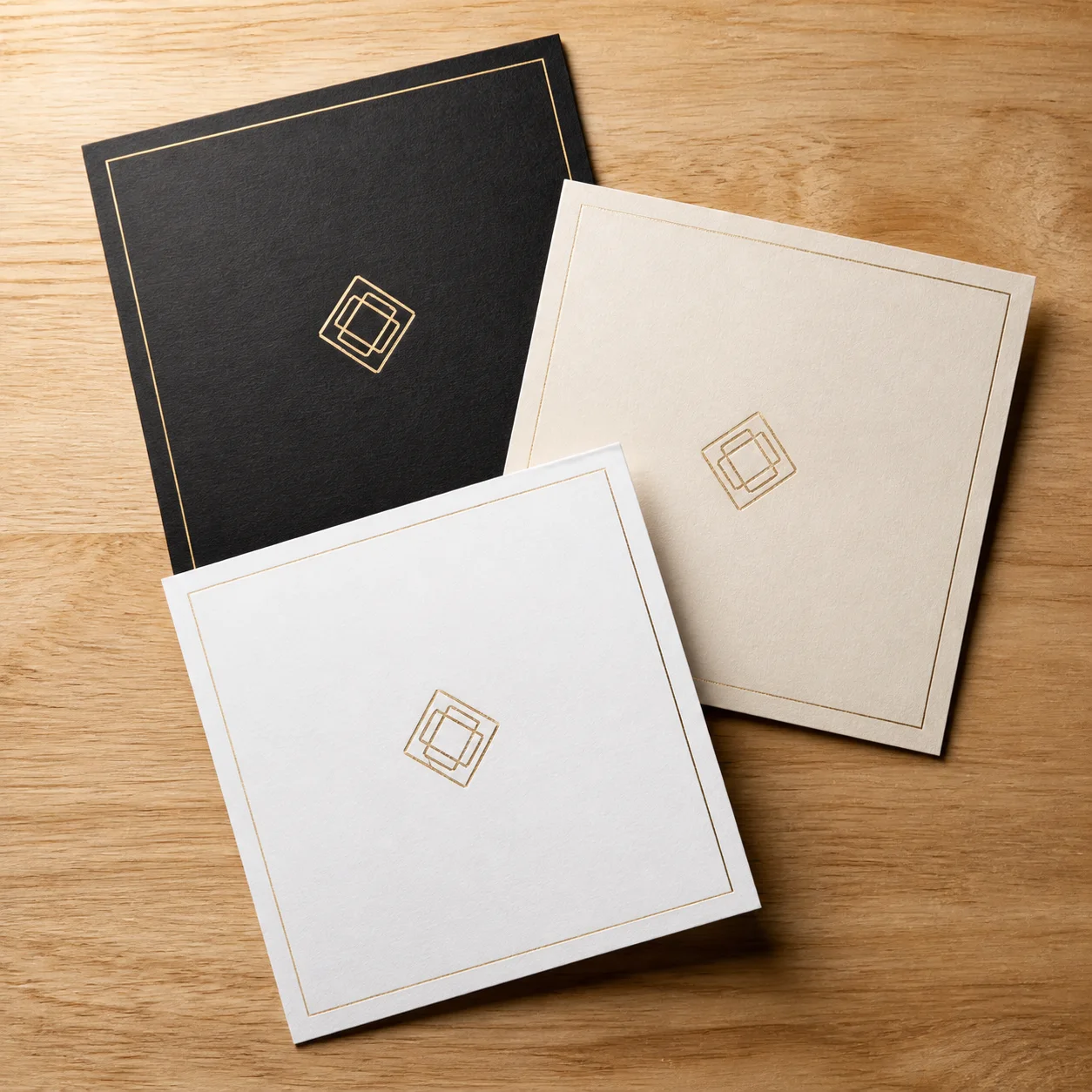 Elegant black ivory and white business card mockup