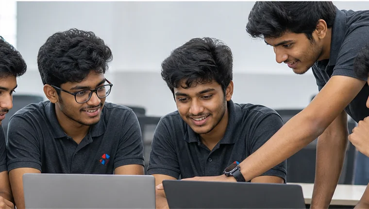 Students in a discussion area